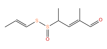 2,4-Dimethyl-5,6-dithia-2,7-nonadienal 5-oxide